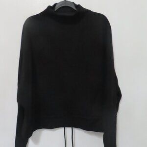 Like New Parni Black Pull Tie Sweater
